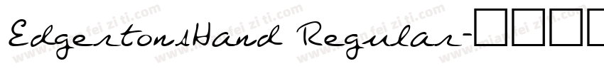 EdgertonsHand Regular字体转换